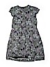 Gap Kids 100% Cotton Floral Purple Dress Size 12 - photo 1