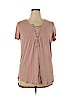 Maurices 100% Rayon Pink Short Sleeve T-Shirt Size XL - photo 1