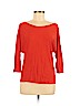 Vince. 100% Viscose Orange Long Sleeve Top Size M - photo 1