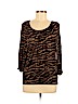 Michael 100% Rayon Brown 3/4 Sleeve Top Size M (petite) - photo 1