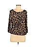 MICHAEL Michael Kors 100% Rayon Brown 3/4 Sleeve Top Size M (petite) - photo 1