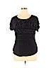 Apt. 9 Black Short Sleeve Top Size XL - photo 1