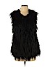 rue21 Black Faux Fur Vest Size Sm - Med - photo 1