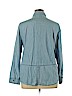 LC Lauren Conrad Blue Long Sleeve Button-Down Shirt Size XL - photo 2