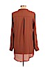 Forever 21 100% Polyester Brown Long Sleeve Blouse Size L - photo 2