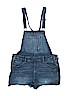 Justice 100% Cotton Blue Overall Shorts Size 20 - photo 1