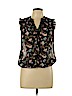 Love, Fire 100% Polyester Black Short Sleeve Blouse Size L - photo 1