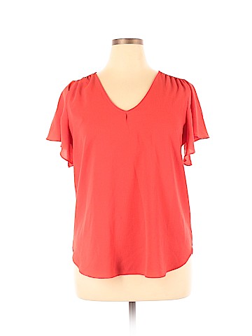 Green Envelope Short Sleeve Blouse (view 1)