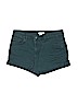 H&M Green Denim Shorts Size 8 - photo 1