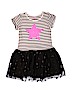 The Children's Place 100% Cotton Stripes Stars Black Dress Size 7 - 8 - photo 1
