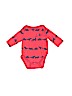 Baby Gap 100% Cotton Red Long Sleeve Onesie Size 0-3 mo - photo 1