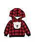 Just One You Made by Carters 100% Polyester Solid Red Zip Up Hoodie 9-12 MO / 12 MO - photo 1