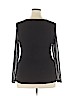 INC International Concepts Black Long Sleeve Top Size XXL - photo 2