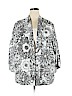 Investments 100% Polyester White Kimono Size 1X - photo 1
