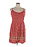 Old Navy 100% Rayon Orange Casual Dress Size XL - photo 1