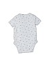 Baby Gap 100% Cotton Polka Dots Blue Short Sleeve Onesie Size 0-3 mo - photo 2