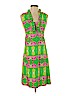 Lauren Gold 100% Cotton Green Casual Dress Size 2 - photo 1