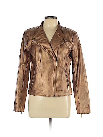 MICHAEL Michael Kors Faux Leather Jacket (view 1)
