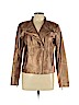 MICHAEL Michael Kors 100% Polyurethane Gold Faux Leather Jacket Size 10 - photo 1
