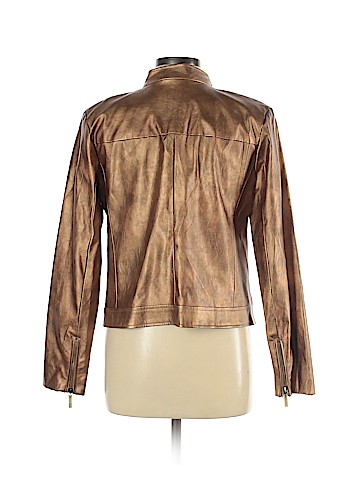 MICHAEL Michael Kors Faux Leather Jacket (view 2)
