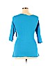 Japanese Weekend Blue 3/4 Sleeve Top Size XL - photo 2