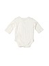 Baby Gap 100% Cotton White Long Sleeve Onesie Size 0-3 mo - photo 2