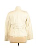 Vintage 1 100% Rayon Ivory Faux Leather Jacket Size XL - photo 2