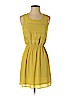 Lush 100% Polyester Yellow Casual Dress Size XS - photo 1