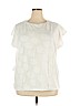 Ann Taylor LOFT White Short Sleeve Top Size XXL - photo 1