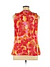 Ann Taylor LOFT 100% Polyester Red Sleeveless Blouse Size XL - photo 2