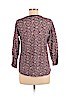 Lucky Brand Burgundy Long Sleeve Top Size M - photo 2