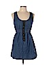 Derek Heart 100% Cotton Blue Casual Dress Size L - photo 1