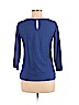 Lucky Brand 100% Cotton Blue 3/4 Sleeve Top Size M - photo 2