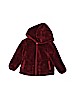 Old Navy 100% Polyester Solid Burgundy Fleece Jacket Size 18-24 mo - photo 1