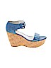 Donald J Pliner Blue Wedges Size 10 - photo 1