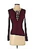 Project Social T Burgundy Long Sleeve Top Size S - photo 1