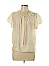 Stella McCartney 100% Silk Ivory Short Sleeve Silk Top Size EU 44 / US 14 - photo 1