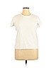 Lands' End 100% Cotton White Short Sleeve T-Shirt Size XL (petite) - photo 1