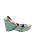 Diane von Furstenberg Green Wedges Size 10 - photo 1