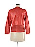 Lafayette 148 New York 100% Leather Orange Leather Jacket Size 8 - photo 2