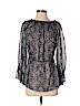 Michael Kors 100% Silk Gray 3/4 Sleeve Silk Top Size 4 - photo 1