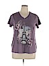 Sonoma Goods for Life Purple Short Sleeve Top Size XL - photo 1