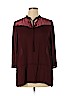 Worthington 100% Polyester Burgundy 3/4 Sleeve Blouse Size XL - photo 1