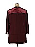 Worthington 100% Polyester Burgundy 3/4 Sleeve Blouse Size XL - photo 2