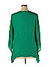 Zac & Rachel 100% Rayon Green 3/4 Sleeve Blouse Size 1X - photo 2
