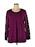 JM Collection Purple Pullover Sweater Size XL - photo 1