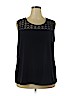 Carmen Carmen Marc Valvo Blue Sleeveless Top Size 3X - photo 1