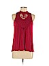 Miss Chievous 100% Rayon Red Sleeveless Top Size M - photo 1
