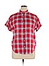 Universal Thread 100% Cotton Red Short Sleeve Button-Down Shirt Size XL - photo 1