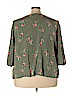 Ava & Viv 100% Rayon Green 3/4 Sleeve Blouse Size 4X - photo 2